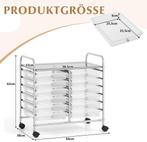 Keukentrolley - Trolley op wieltjes - Met lades - Transparan, Verzenden, Zo goed als nieuw