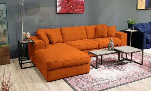 Loungebank Berlicum - loungebanken - Cognac, Huis en Inrichting, Banken | Sofa's en Chaises Longues, Nieuw, Stof