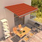 vidaXL Luifel handmatig uittrekbaar 400x300 cm oranje en, Verzenden, Nieuw
