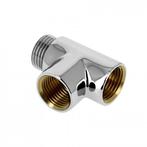 BONFIX Draad verchroomd T-stuk 1/2 bu. x 1/2 bi. x 1/2 bi., Ophalen of Verzenden, Nieuw
