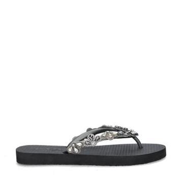 Lazamani Beach slippers voor dames in het Zwart beschikbaar voor biedingen