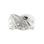 Statement ring - 18 karaat Witgoud Diamant (Natuurlijk), Sieraden, Tassen en Uiterlijk, Antieke sieraden