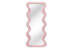 Design wandspiegel CURVY 160cm roze - 43162, Huis en Inrichting, Woonaccessoires | Spiegels, Ophalen of Verzenden, Nieuw