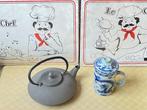 Theepot (2) - Fonte + porselein