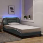 vidaXL Bedframe met LED zonder matras stof 100x200 cm, 100 cm, Eenpersoons, Verzenden, Nieuw