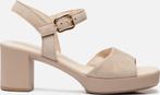 Gabor- Maat 39- Sandalen met hak beige Suede, Kleding | Dames, Schoenen, Verzenden, Nieuw