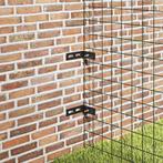 vidaXL Wand hoekverbinding 10 sets antraciet, Verzenden, Nieuw