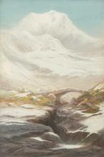 Frederick T. Sibley (1837-1912) - Scena invernale nel Galles, Antiek en Kunst, Kunst | Schilderijen | Klassiek
