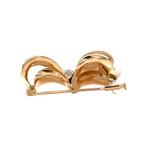 Gouden vintage strik broche met diamant 14 krt, Sieraden, Tassen en Uiterlijk, Broches, Ophalen of Verzenden, Nieuw