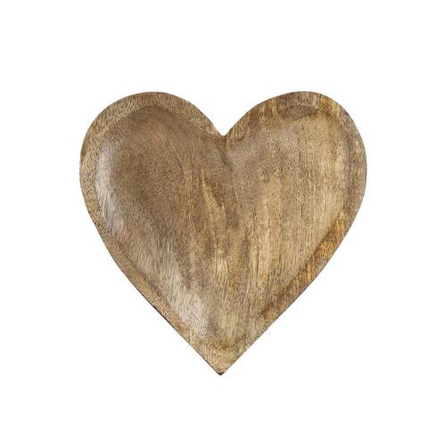 schaal hart mango hout 20cm, Huis en Inrichting, Woonaccessoires | Overige, Verzenden