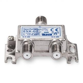 F connector splitter - Technetix, Computers en Software, Pc- en Netwerkkabels, Nieuw, Verzenden