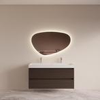 Badmeubelset BWS Riga met Lako Wastafel Wit 120 cm Bruin, Ophalen of Verzenden, Nieuw, Bad