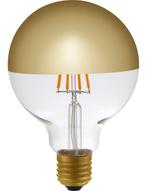 SPL LED Kopspiegellamp Goud G95 E27 4W 350lm 2500K Dimbaar, Huis en Inrichting, Lampen | Overige, Ophalen of Verzenden, Nieuw