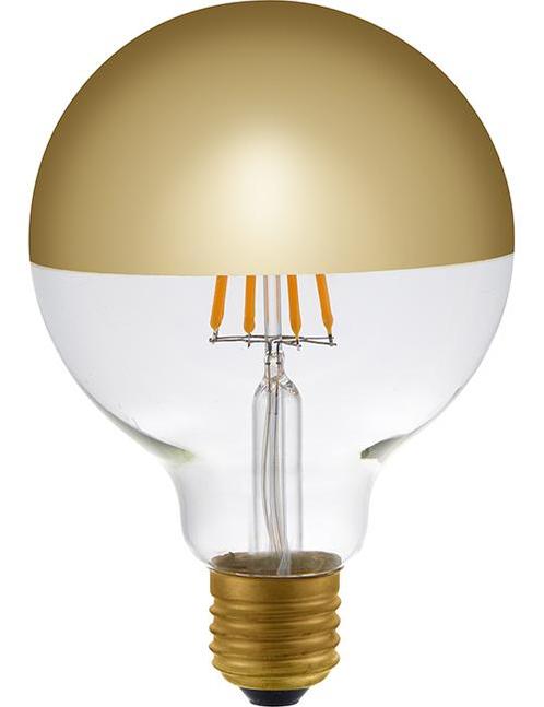 SPL LED Kopspiegellamp Goud G95 E27 4W 350lm 2500K Dimbaar, Huis en Inrichting, Lampen | Overige, Nieuw, Ophalen of Verzenden
