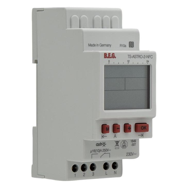 BEG TS-ASTRO-2-NFC Schakelklok 1 kanaal - 93142, Doe-het-zelf en Verbouw, Elektra en Kabels, Overige typen, Nieuw, Verzenden