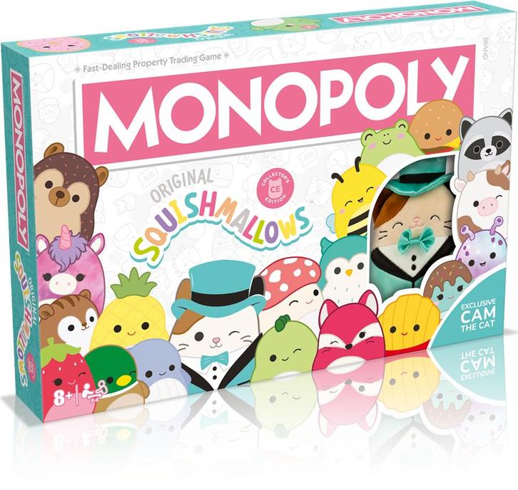 Monopoly Squishmallows | Winning Moves - Gezelschapsspellen, Hobby en Vrije tijd, Gezelschapsspellen | Bordspellen, Nieuw, Verzenden