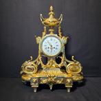 Tafelklok - - Verguld brons - ca. 1880 - Topstaat gepolijst, Antiek en Kunst, Antiek | Klokken