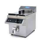 Frituurpan - 8 L - 1 Mand - Inductie - met Tapkraan -, Verzenden, Nieuw in verpakking, Overige typen