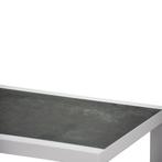 Malaga lounge tuintafel 120x70xH43 cm aluminium wit, Ophalen of Verzenden, Nieuw