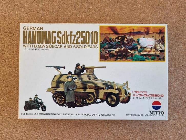 Nitto 445 Hanomag SdKfz 250/10 1:76, Hobby en Vrije tijd, Modelbouw | Auto's en Voertuigen, Verzenden