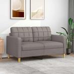 vidaXL Tweezitsbank 140 cm stof taupe, Huis en Inrichting, Banken | Bankstellen, Verzenden, 150 tot 200 cm, Stof, Nieuw