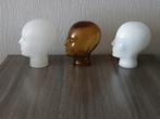 Mannequin - Vintage glazen display hoofden – in de stijl van