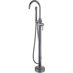 Vrijstaande Badkraan - Leoni - 110.9cm - Handdoucheset - RVS, Ophalen of Verzenden, Nieuw