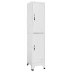 vidaXL Lockerkast met 2 vakken 38x45x180 cm, Huis en Inrichting, Kasten | Lockerkasten, Verzenden, Nieuw