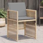 vidaXL Tuinstoelen 4 st met kussens poly rattan gemengd, Tuin en Terras, Tuinstoelen, Verzenden, Nieuw, Rotan