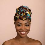 Afrikaanse  Multicolor Feathers hoofddoek - headwrap, Kleding | Dames, Hoeden en Petten, Ophalen of Verzenden, Nieuw