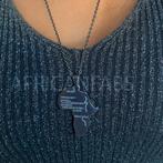 Ketting / halsketting / hanger - Afrikaans continent groot -, Sieraden, Tassen en Uiterlijk, Kettingen, Ophalen of Verzenden, Nieuw