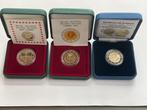 België. 2 Euro 2012/2022 (3 stuks) Proof (Zonder