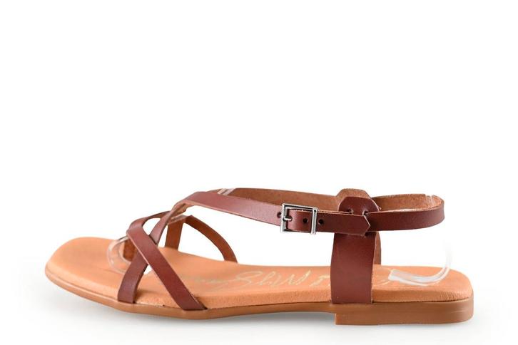 Oh My Sandals Sandalen in maat 38 Cognac | 10% extra korting, Kleding | Dames, Schoenen, Overige kleuren, Zo goed als nieuw, Sandalen of Muiltjes
