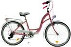 Meisjesfiets - 24 inch fiets - 6 versnellingen - roze wit, Ophalen of Verzenden, Nieuw