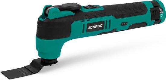 2dekans | VONROC Accu Multitool 12V – met schraapmes,, Doe-het-zelf en Verbouw, Gereedschap | Schuurmachines, Zo goed als nieuw