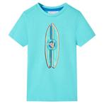 vidaXL Kindershirt met korte mouwen 140 zeeblauw, Verzenden, Nieuw