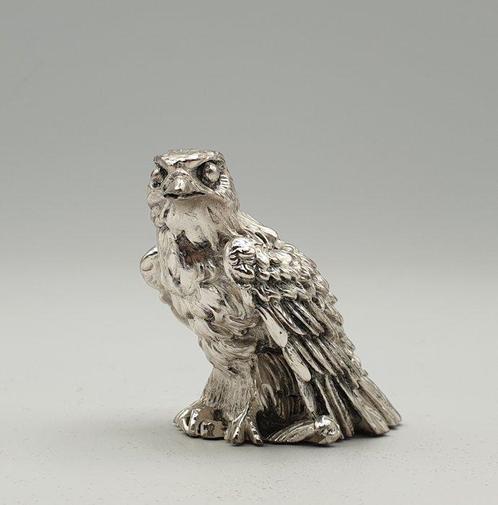 Falco rivestito in Argento - Figuur - In zilver gekleed, Antiek en Kunst, Antiek | Goud en Zilver