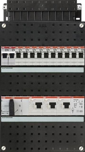 ABB groepenkast 3-fase, 10 groepen, 3 Aardlekschakelaars beschikbaar voor biedingen