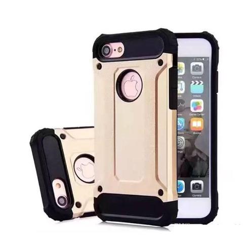 iPhone 7 Plus & 8 Plus - Gold Plated Armor Case Cover Cas, Telecommunicatie, Mobiele telefoons | Hoesjes en Frontjes | Apple iPhone