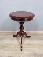 Antieke ronde bijzettafel op driepoot - Bijzettafel - Hout