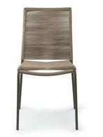 Dining tuinstoel Novara Wicker Aluminium Bruin The Outsider, Verzenden, Nieuw