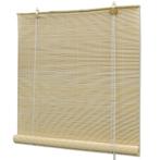 vidaXL Rolgordijn 120x220 cm bamboe natuurlijk, Huis en Inrichting, Stoffering | Gordijnen en Lamellen, Verzenden, Nieuw, Beige