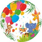 Jungle Dieren Borden 20cm 8st, Verzenden, Nieuw