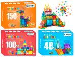 PLAY IT Magnetic Tiles 100 stuks - Magnetisch Speelgoed, Verzenden, Nieuw, Overige merken