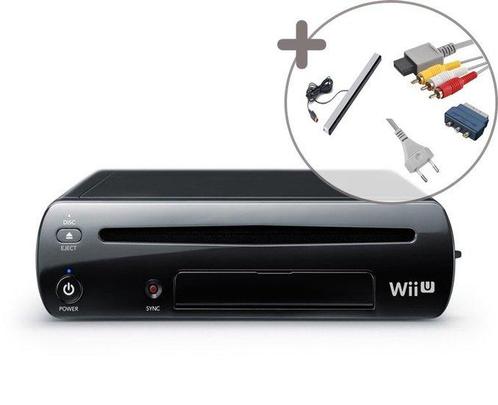 Wii U Console Black, Spelcomputers en Games, Spelcomputers | Nintendo Wii U, Zo goed als nieuw, Ophalen of Verzenden