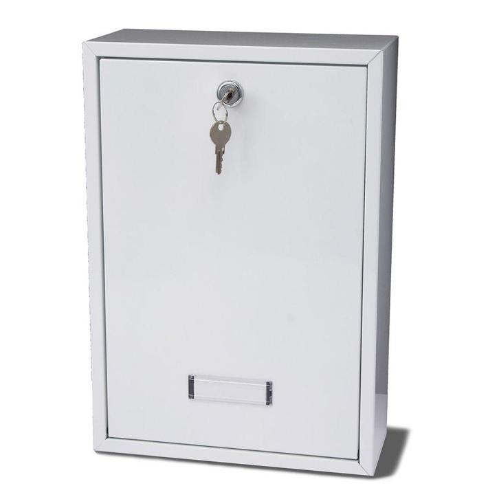 G2 Forth postopvangbak smal staal - wit, Tuin en Terras, Brievenbussen, Nieuw, Verzenden