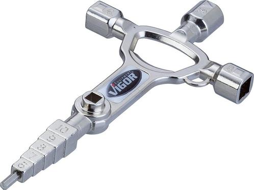 Multi sleutel - driehoek vierkant dubbelbaard - Masterkey 08, Doe-het-zelf en Verbouw, Overige Doe-het-zelf en Verbouw, Nieuw