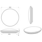 LED Plafondlamp - Badkamerlamp - Trion Acinoa -, Huis en Inrichting, Lampen | Plafondlampen, Ophalen of Verzenden, Nieuw, Kunststof