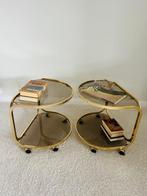 Raffelmann - Trolley - Glas, Metaal - Set van twee mobiele