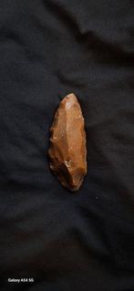 Paleolithisch Vuursteen biface poignard silex mousterien, Verzamelen, Mineralen en Fossielen